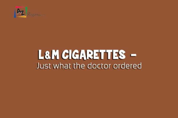 L M Cigarettes Just What The Doctor Ordered